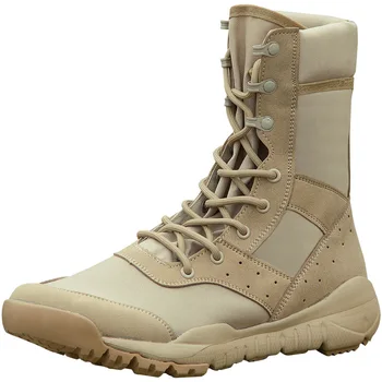 Tática Botas Homens Ao Ar Livre, Caminhadas Trekking Sapatos De Lona De Malha De Combate Militar Do Exército Deserto Ankle Boots Plus Size 34-49