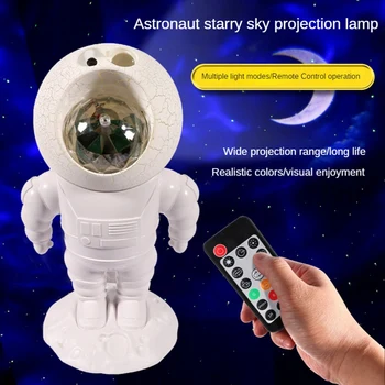 RGB Colorido Para o NOVO Astronauta Estrelas Projetor Céu Estrelado Projetor Galaxy Lâmpada Luz da Noite Para Decoração de Casa, Quarto de Uma Casa