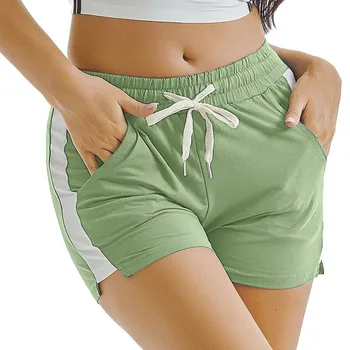 Mulheres De Verão, Shorts Casual, Feminino, Praia Do Mar Esportes Fitness Execução Usam Trajes Das Senhoras De Roupas Verde