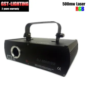 RGB Laser 500mW de Animação de Palco, Iluminação, DJ de Diodo Bombeado Laser de Estado Sólido