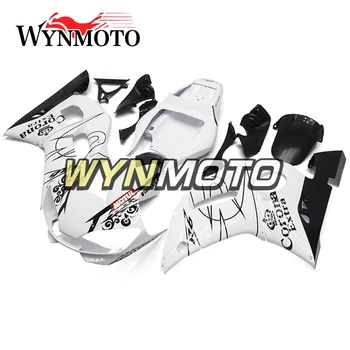 ABS, Injeção de Plástico Carenagem da Yamaha YZF R6 Ano 1998 - 2002 98 99 00 01 02 Moto Carenagem Kit Branco Preto Carenes