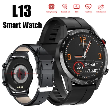 Novo L13 Smart Watch Ultra Longa Espera frequência Cardíaca Monitorização da Pressão Arterial Com Bluetooth Chamada de Relógios para Homens, Mulheres Smartwatch